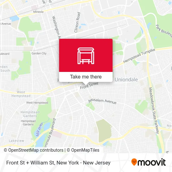 Front St + William St map