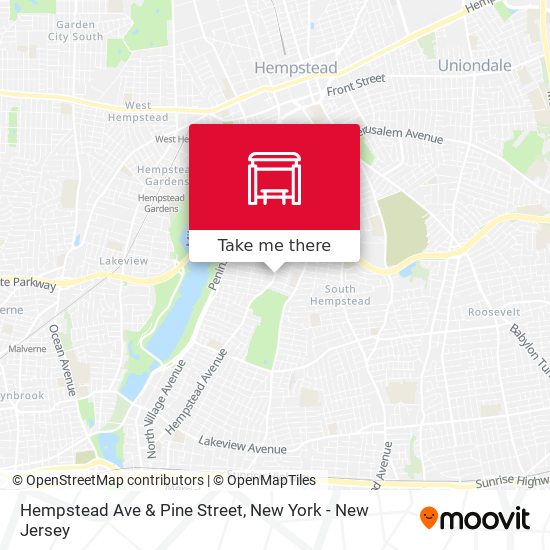 Mapa de Hempstead Ave & Pine Street