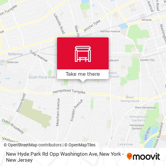 Mapa de New Hyde Park Rd Opp Washington Ave