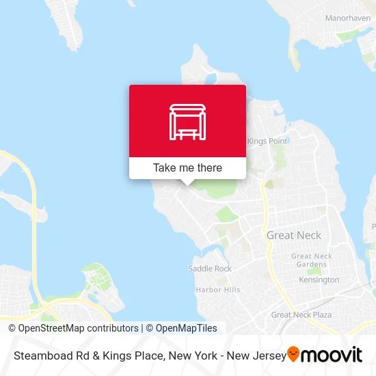 Steamboad Rd & Kings Place map