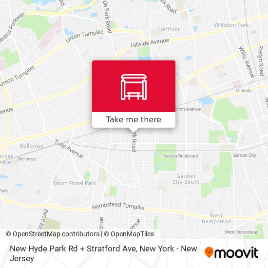 New Hyde Park Rd + Stratford Ave map
