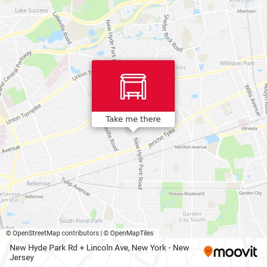Mapa de New Hyde Park Rd + Lincoln Ave