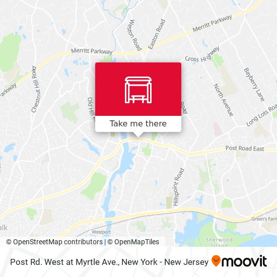 Post Rd. West at Myrtle Ave. map