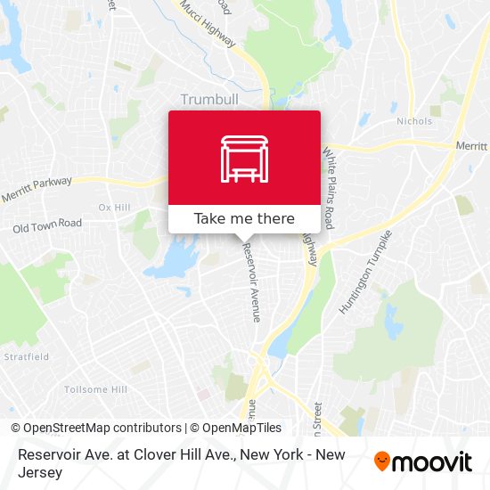 Reservoir Ave. at Clover Hill Ave. map