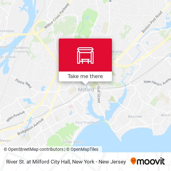 River St. at Milford City Hall map