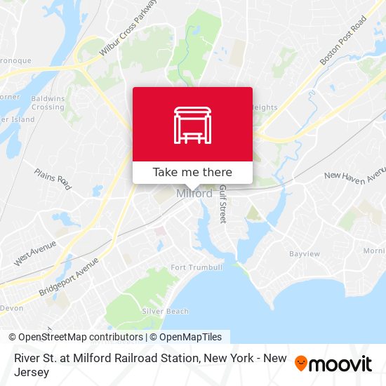 River St. at Milford Railroad Station map