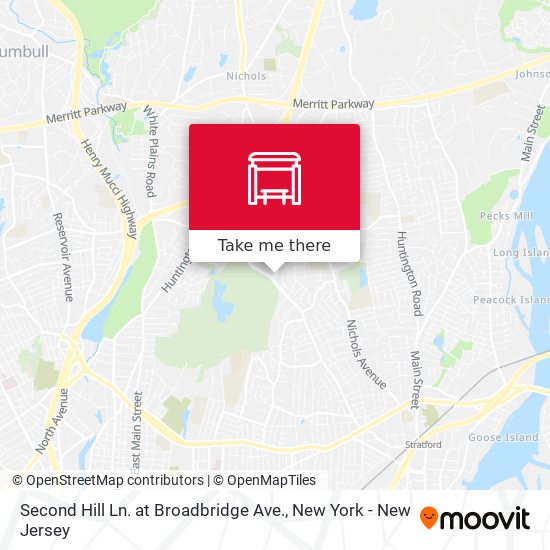 Second Hill Ln. at Broadbridge Ave. map