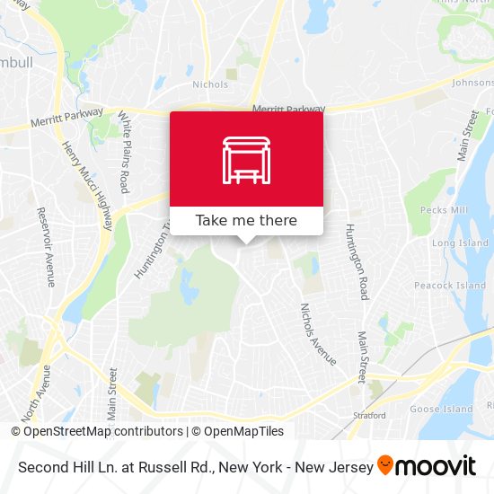 Second Hill Ln. at Russell Rd. map
