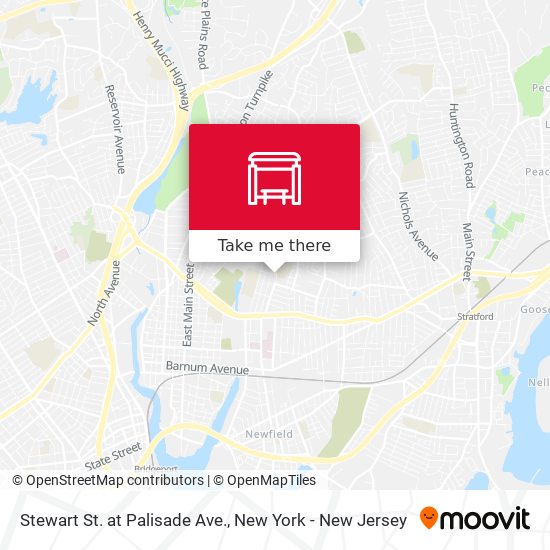 Stewart St. at Palisade Ave. map