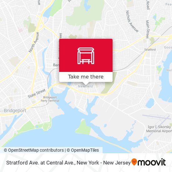 Stratford Ave. at Central Ave. map