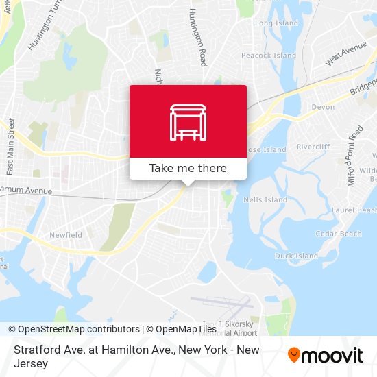 Stratford Ave. at Hamilton Ave. map