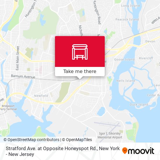 Stratford Ave. at Opposite Honeyspot Rd. map