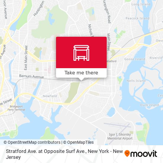 Mapa de Stratford Ave. at Opposite Surf Ave.