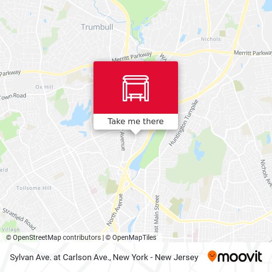 Sylvan Ave. at Carlson Ave. map
