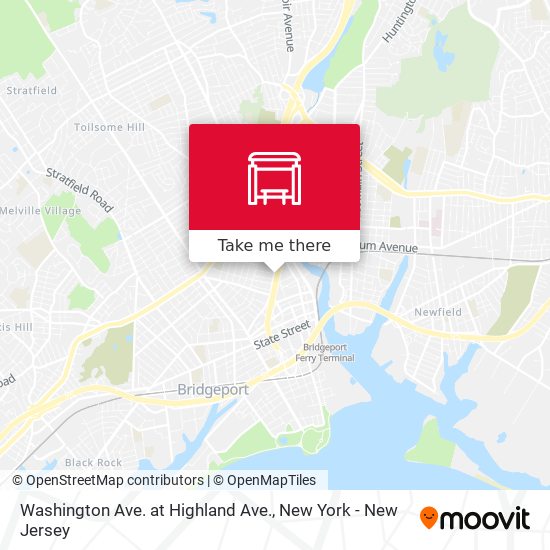 Washington Ave. at Highland Ave. map