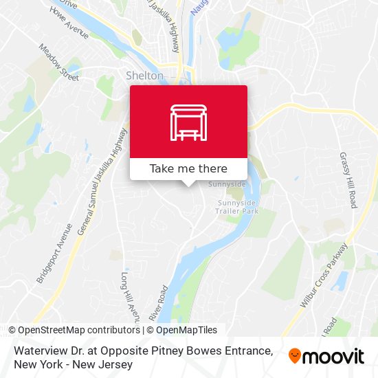 Waterview Dr. at Opposite Pitney Bowes Entrance map
