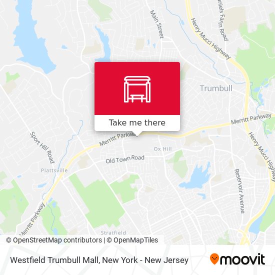 Westfield Trumbull Mall map