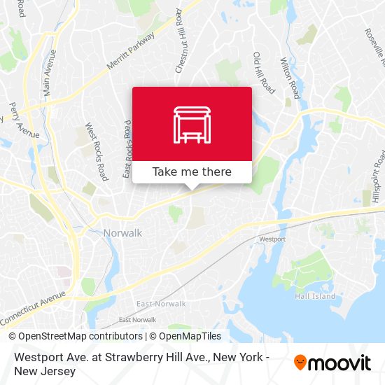 Mapa de Westport Ave. at Strawberry Hill Ave.