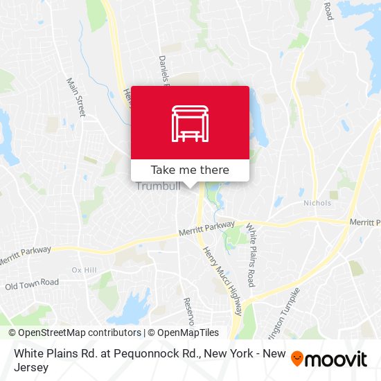 White Plains Rd. at Pequonnock Rd. map