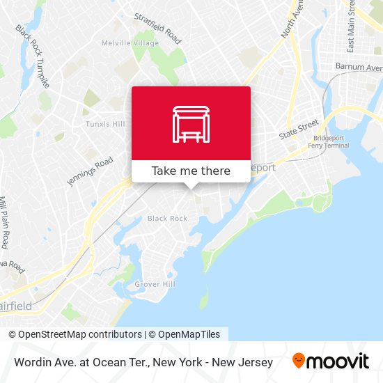 Mapa de Wordin Ave. at Ocean Ter.