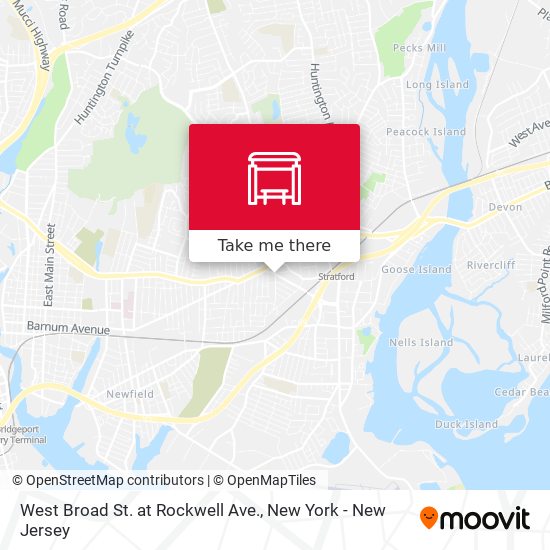 West Broad St. at Rockwell Ave. map