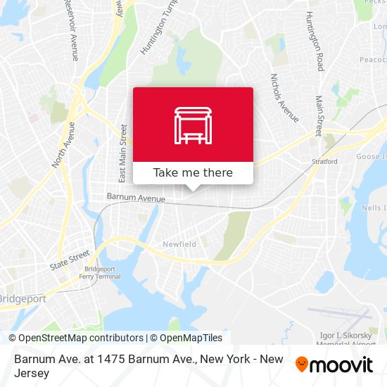 Barnum Ave. at 1475 Barnum Ave. map
