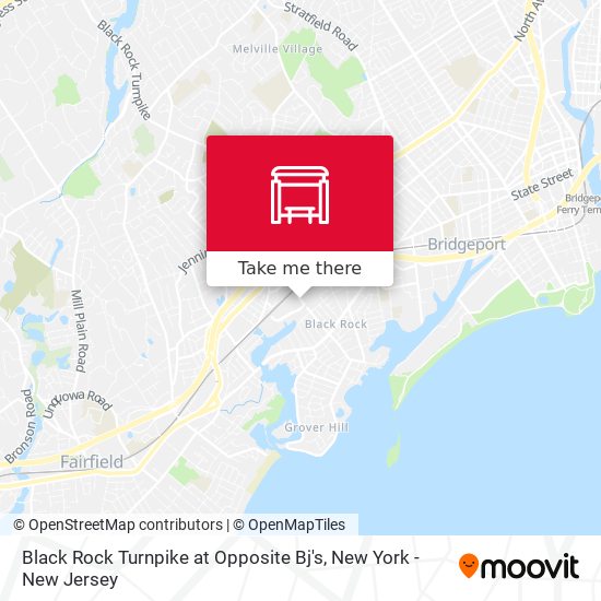 Black Rock Turnpike at Opposite Bj's map