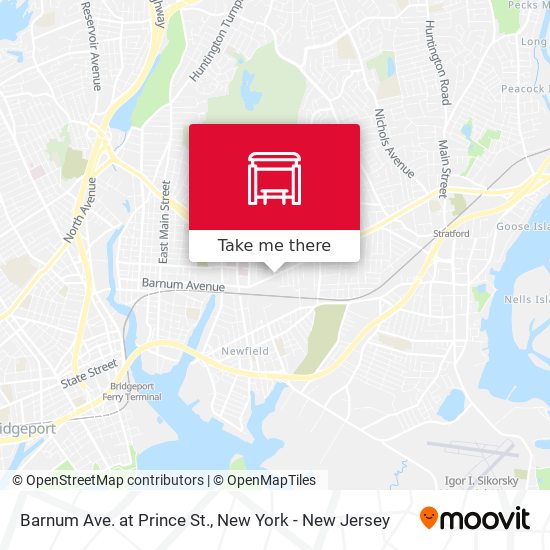 Mapa de Barnum Ave. at Prince St.
