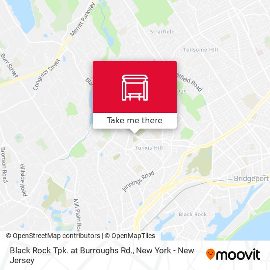Black Rock Tpk. at Burroughs Rd. map