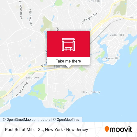 Post Rd. at Miller St. map