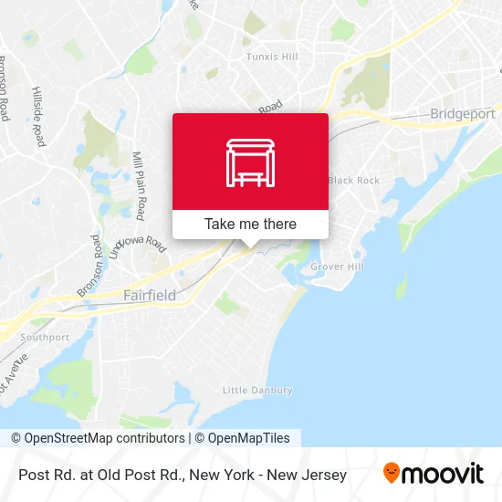 Post Rd. at Old Post Rd. map