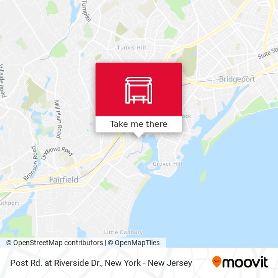 Mapa de Post Rd. at Riverside Dr.