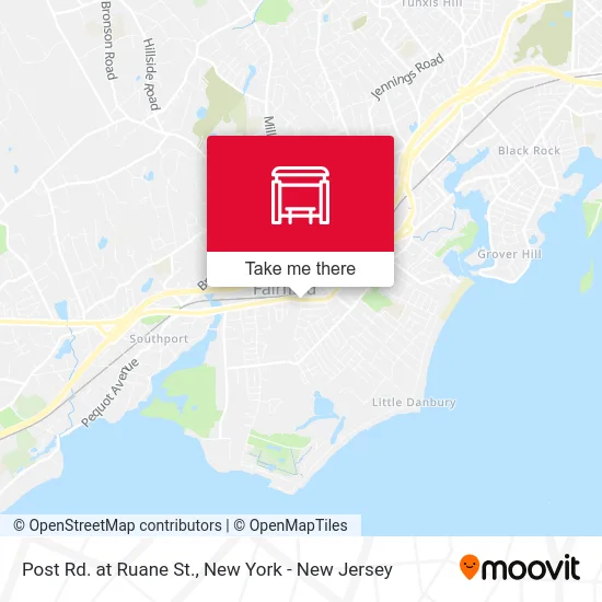 Post Rd. at Ruane St. map