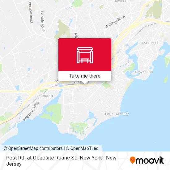 Post Rd. at Opposite Ruane St. map