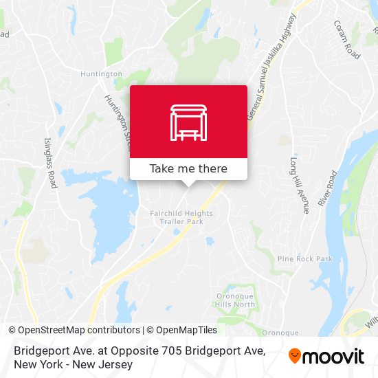 Mapa de Bridgeport Ave. at Opposite 705 Bridgeport Ave