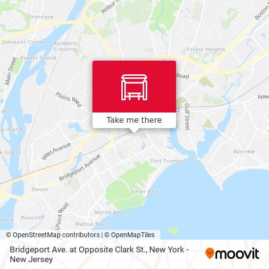 Bridgeport Ave. at Opposite Clark St. map