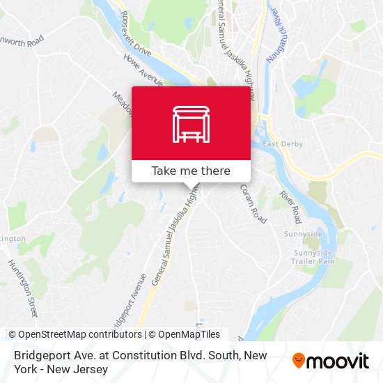 Bridgeport Ave. at Constitution Blvd. South map