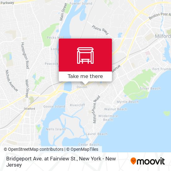 Mapa de Bridgeport Ave. at Fairview St.