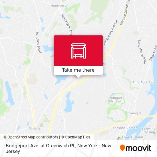 Bridgeport Ave. at Greenwich Pl. map