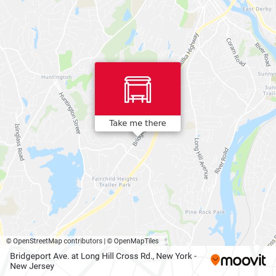 Bridgeport Ave. at Long Hill Cross Rd. map