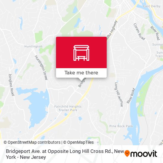 Bridgeport Ave. at Opposite Long Hill Cross Rd. map