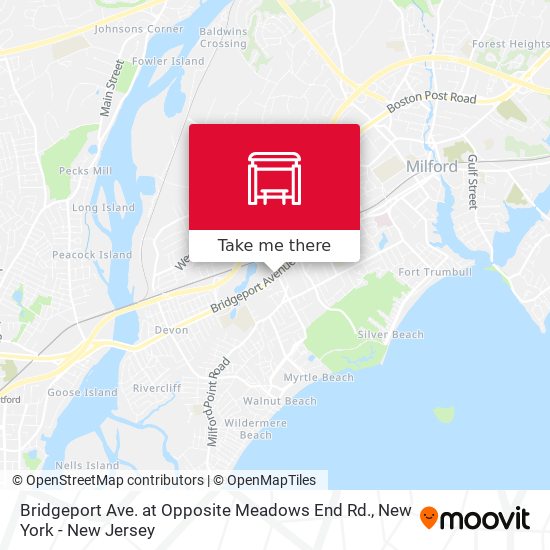 Bridgeport Ave. at Opposite Meadows End Rd. map