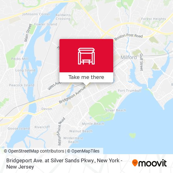 Bridgeport Ave. at Silver Sands Pkwy. map