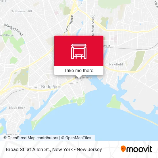 Broad St. at Allen St. map