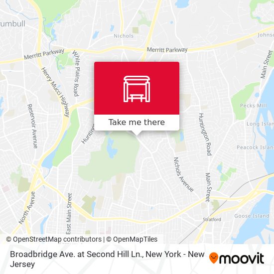 Mapa de Broadbridge Ave. at Second Hill Ln.