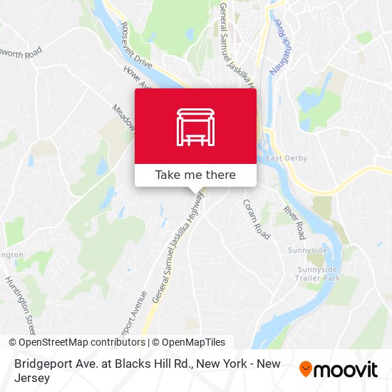 Bridgeport Ave. at Blacks Hill Rd. map