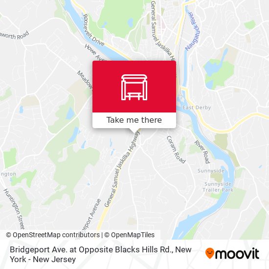 Bridgeport Ave. at Opposite Blacks Hills Rd. map