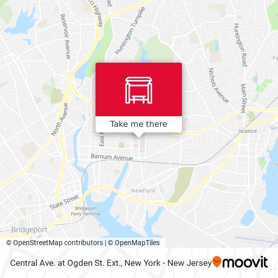 Mapa de Central Ave. at Ogden St. Ext.