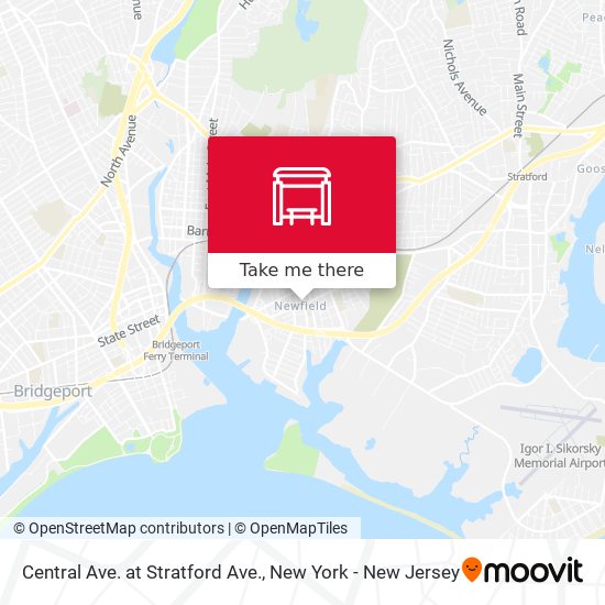 Central Ave. at Stratford Ave. map
