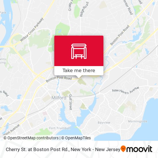 Cherry St. at Boston Post Rd. map